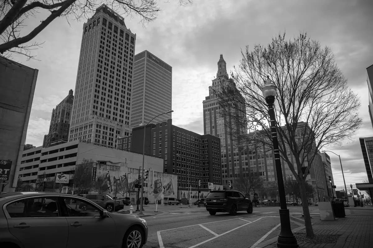 Downtown Oklahoma City, Oklahoma street scene