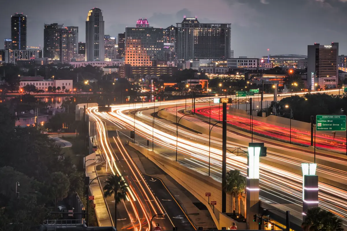 Aerial view of Orlando, Florida
