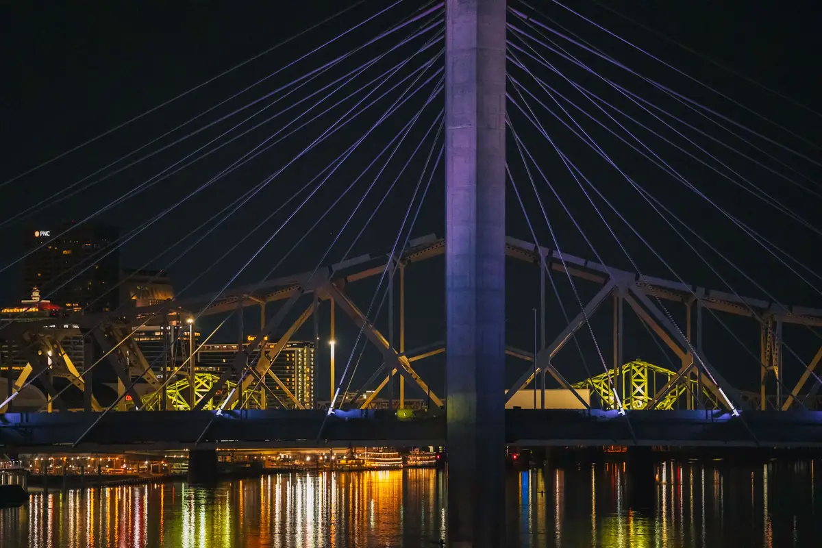 Owensboro, Kentucky skyline at night