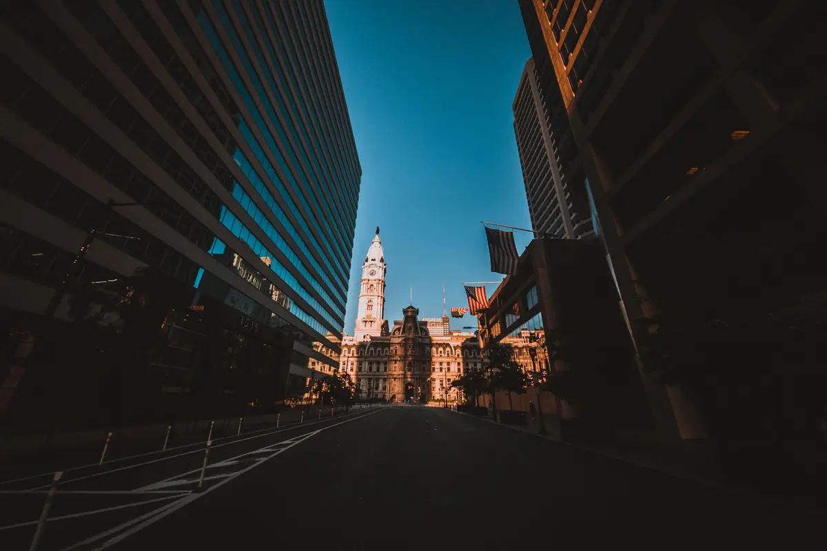 Downtown Philadelphia, Pennsylvania street scene