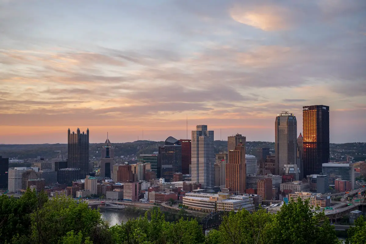 Aerial view of Pittsburgh, Pennsylvania