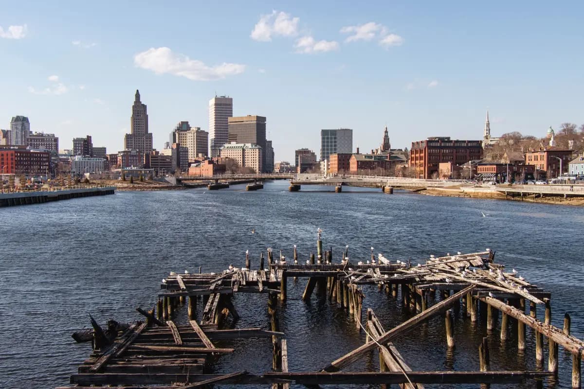 Aerial view of Providence, Rhode Island