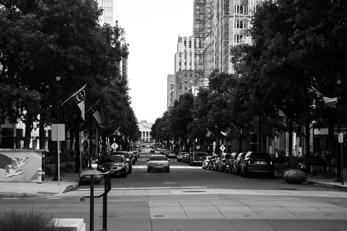 Downtown Raleigh, North Carolina street scene