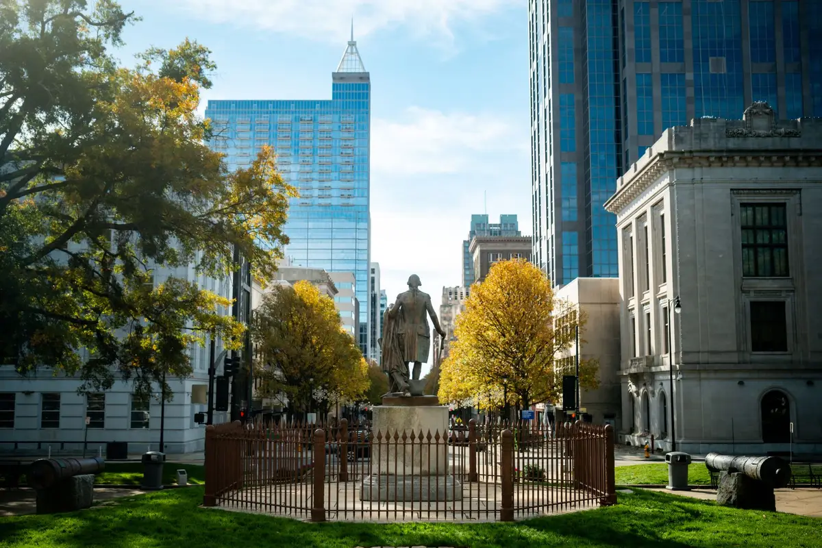 A park in Raleigh, North Carolina