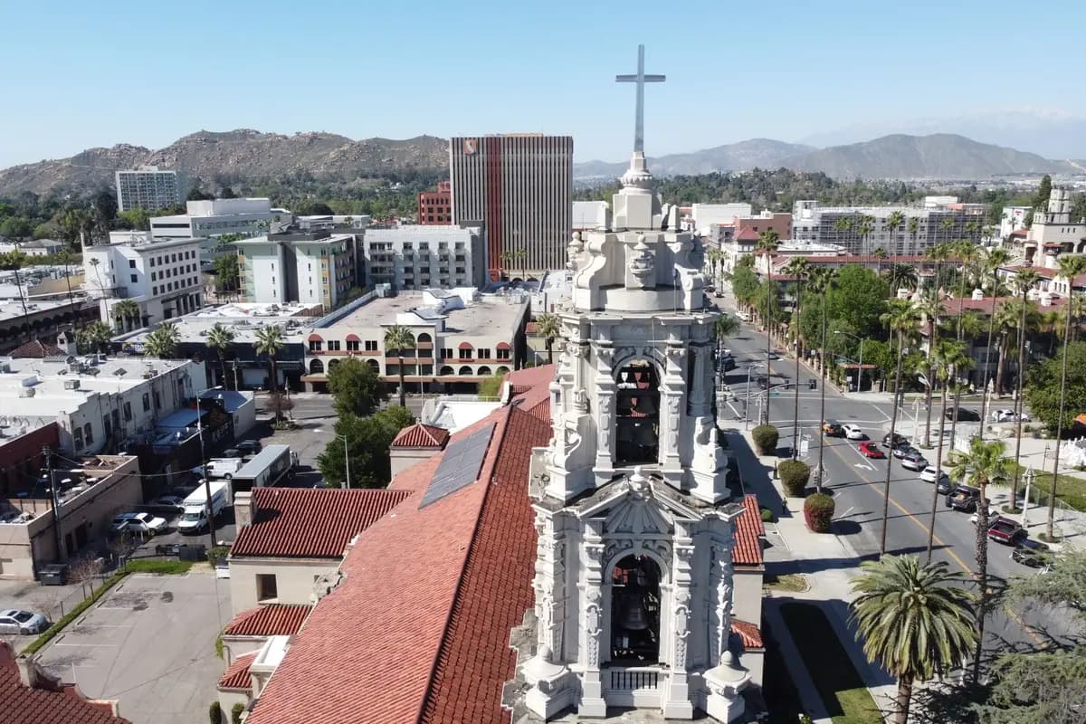 Downtown Riverside, California skyline