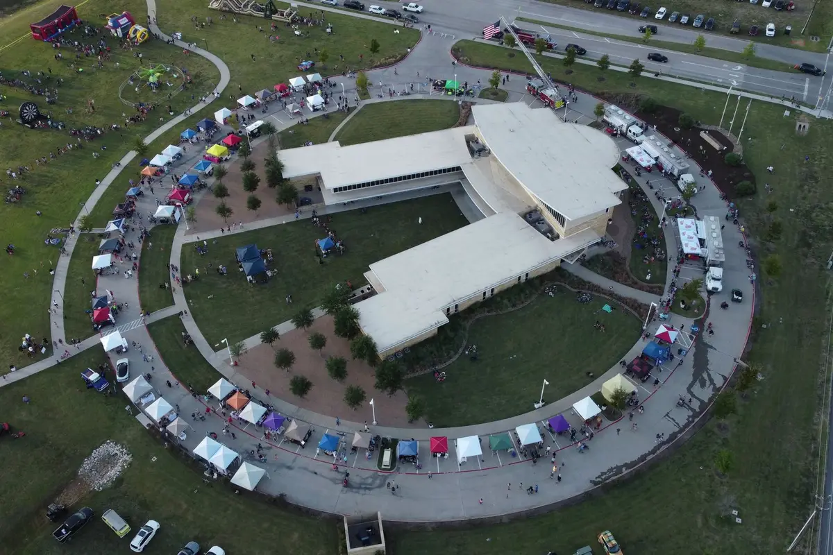 Aerial view of Round Rock, Texas
