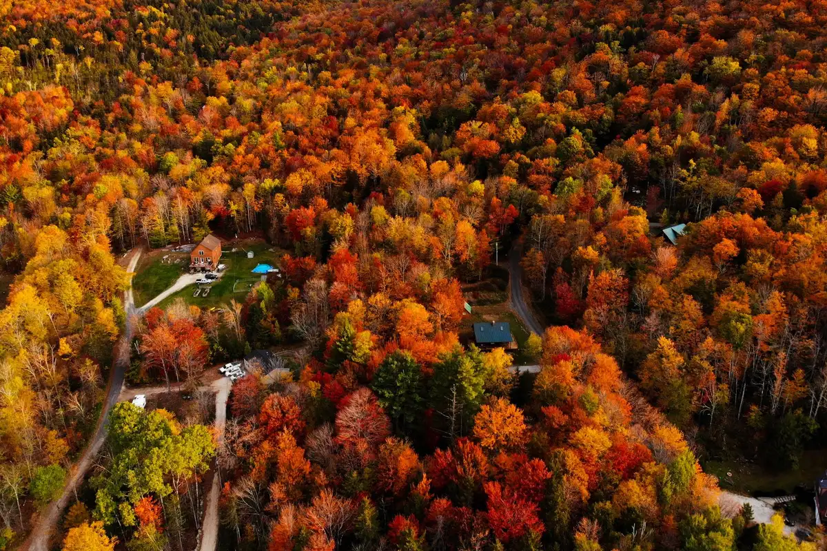 Aerial view of Rutland, Vermont