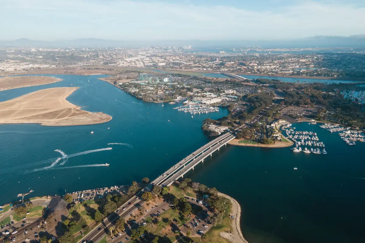 Aerial view of San Diego, California