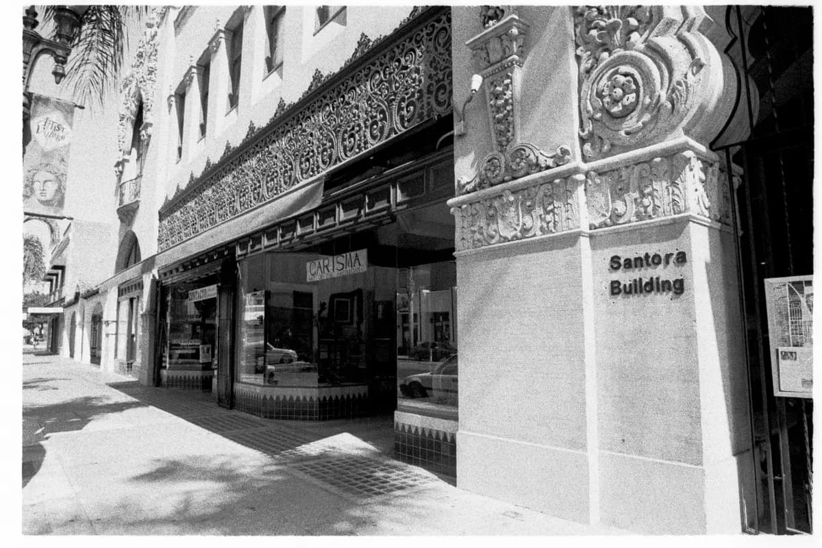 Downtown Santa Ana, California street scene