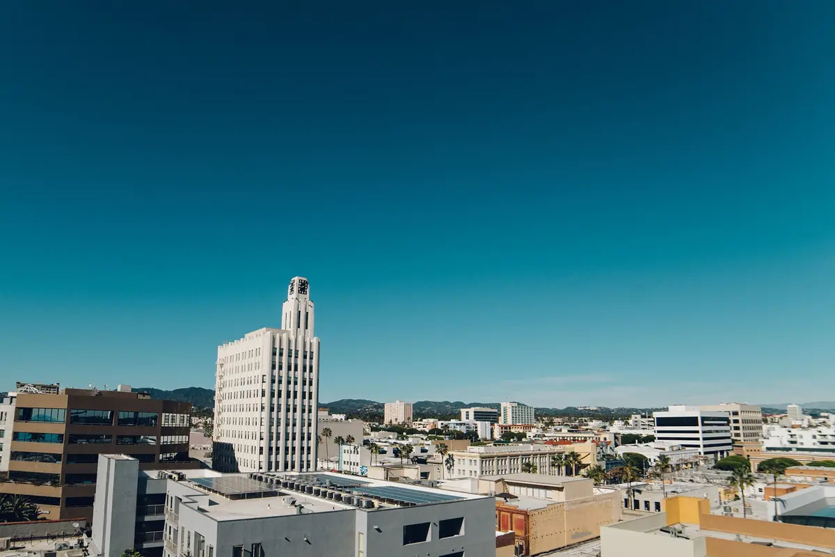 Downtown Santa Ana, California skyline