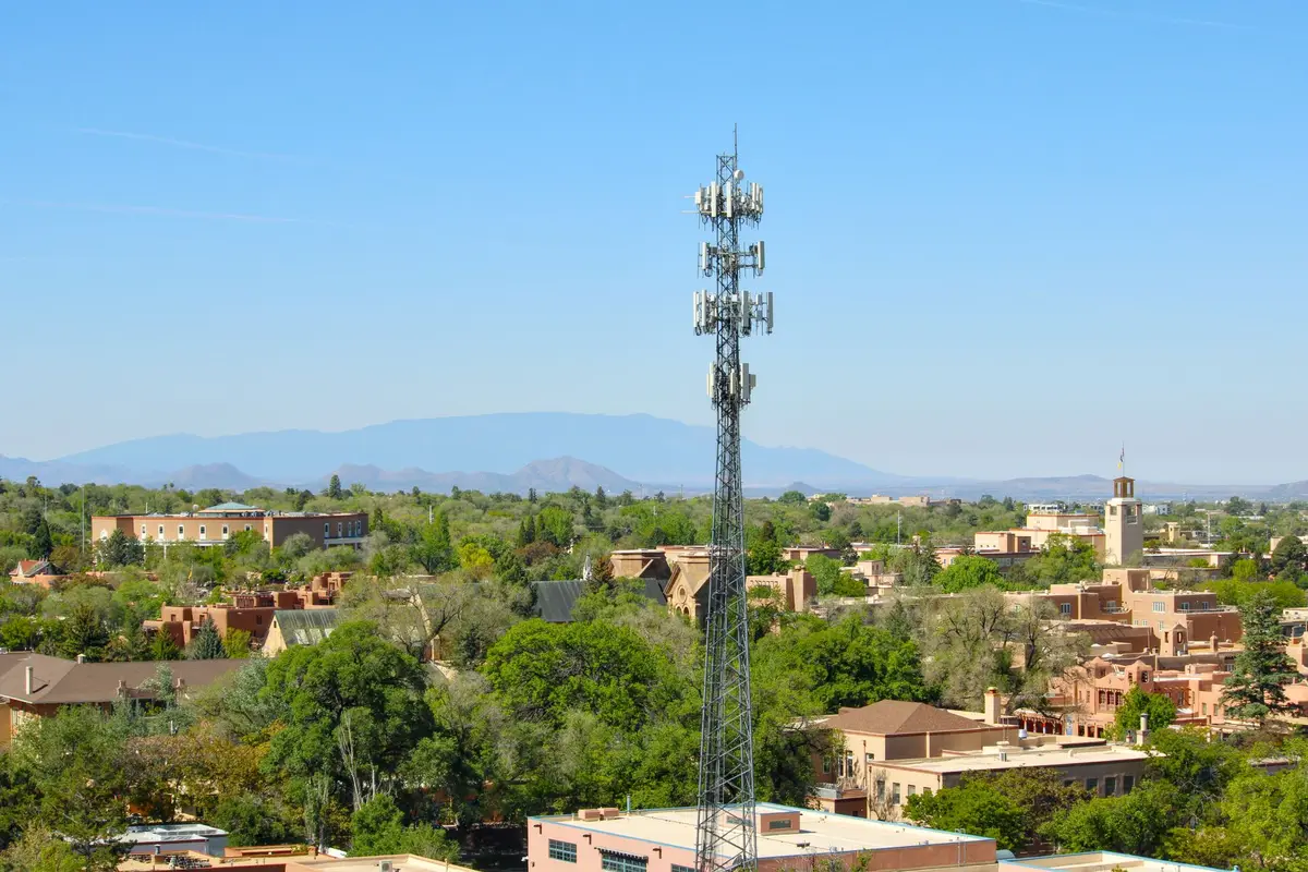 Downtown Santa Fe, New Mexico skyline
