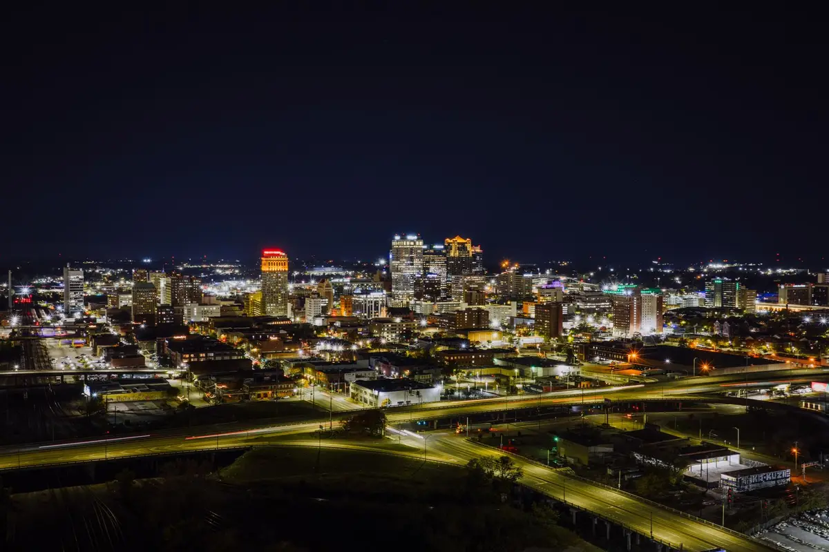 Sioux Falls, South Dakota skyline at night