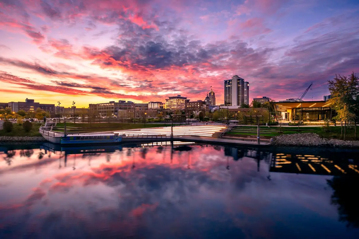 Downtown South Bend, Indiana skyline