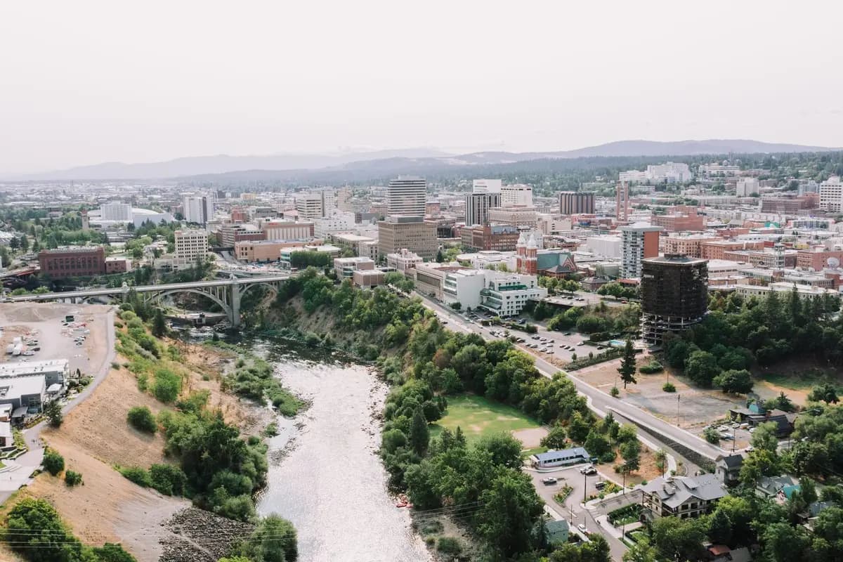 Downtown Spokane, Washington skyline
