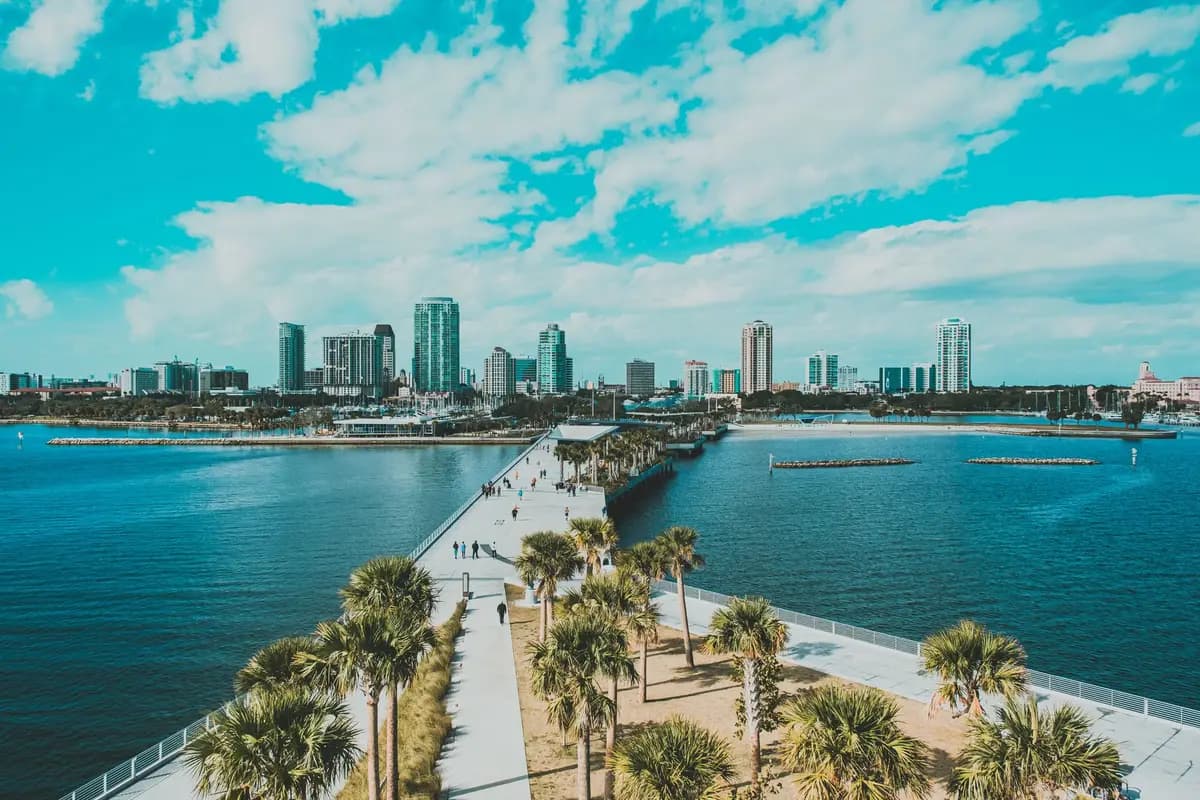 Aerial view of St. Petersburg, Florida