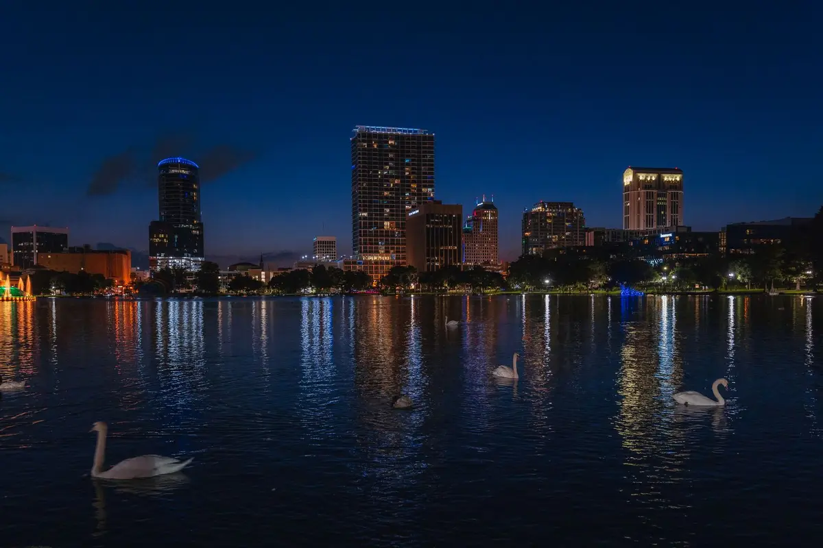 Tallahassee, Florida skyline at night