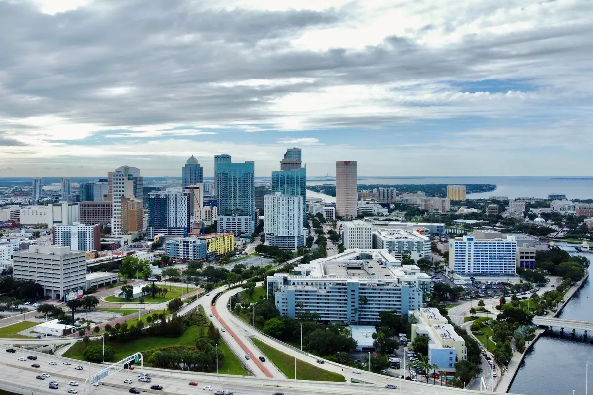 Aerial view of Tampa, Florida