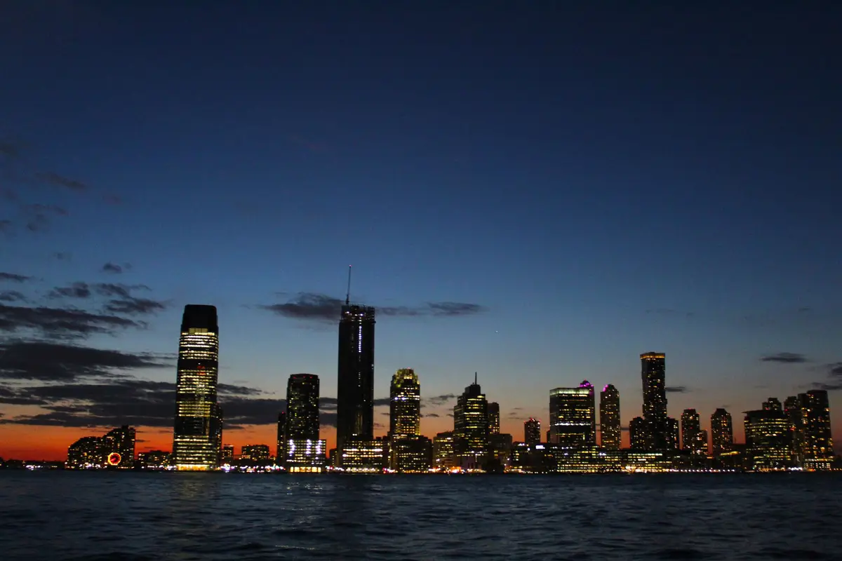 Trenton, New Jersey skyline at night