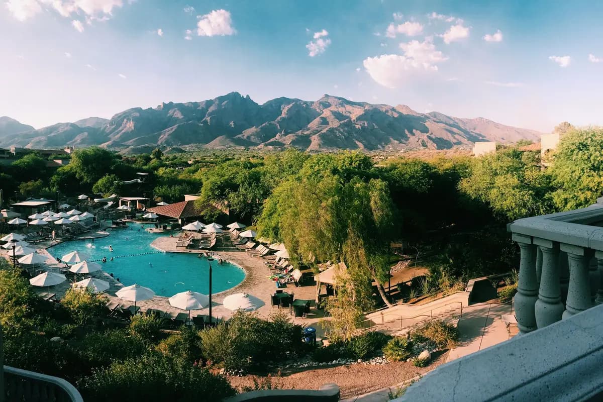 Aerial view of Tucson, Arizona