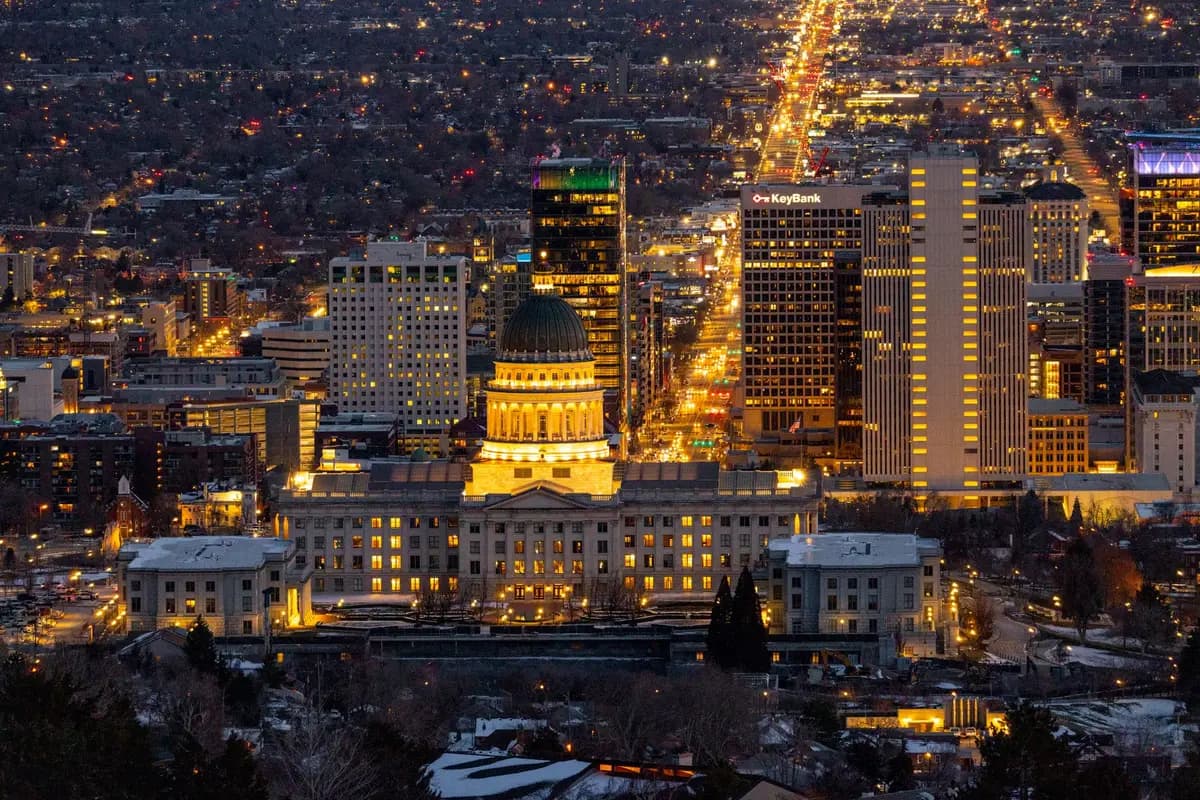 A major Utah city skyline