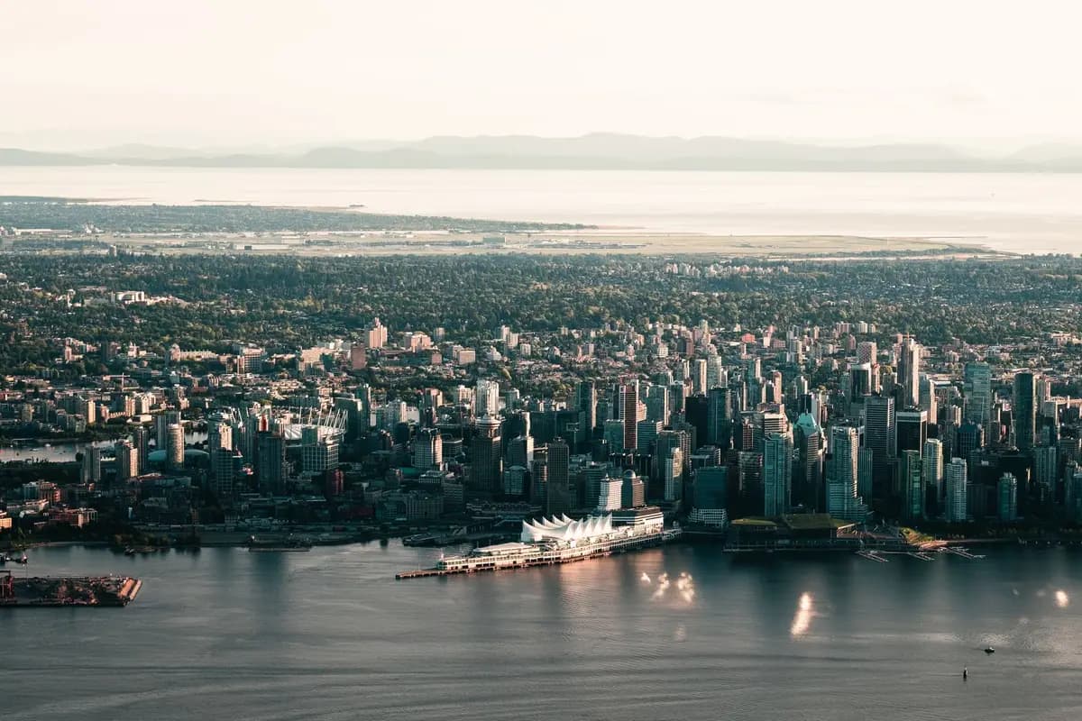 Aerial view of Vancouver, Washington