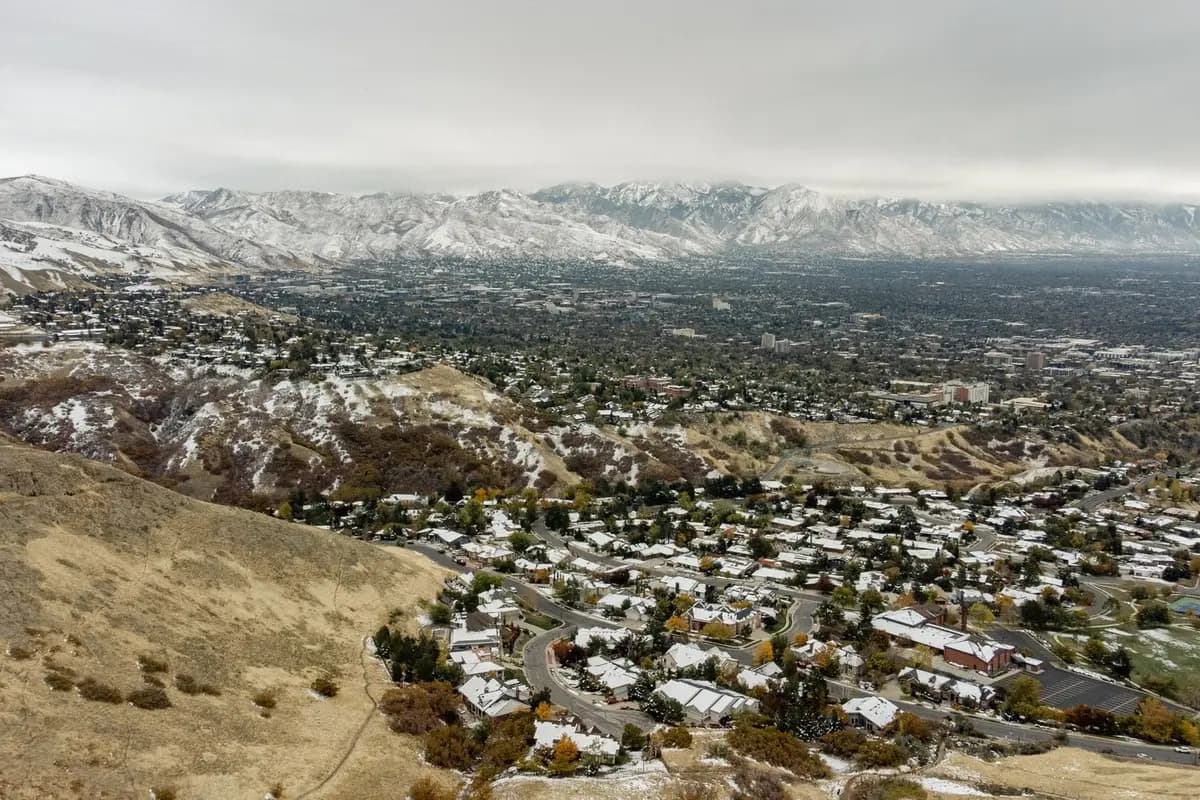 Aerial view of West Valley City, Utah